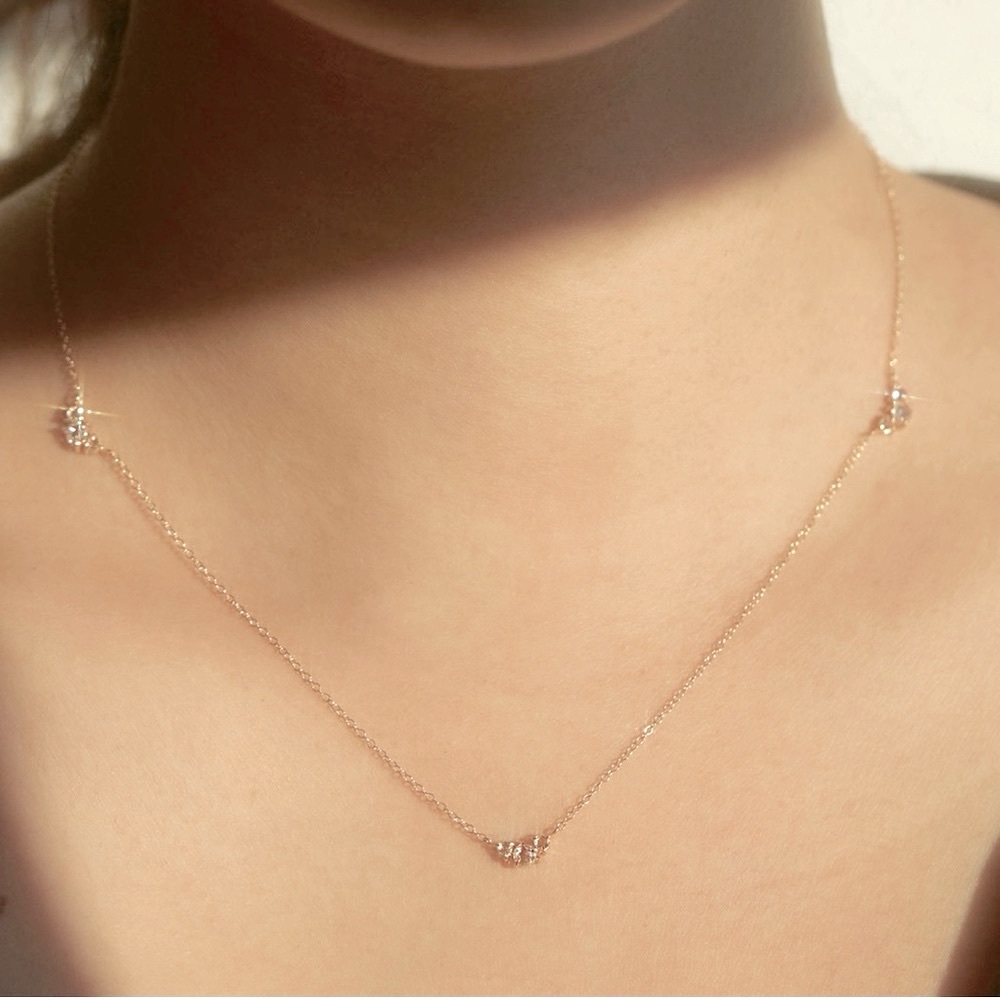 Catbird “Slumberous Light” Necklace in Rose Gold with white diamonds NEW in Box!